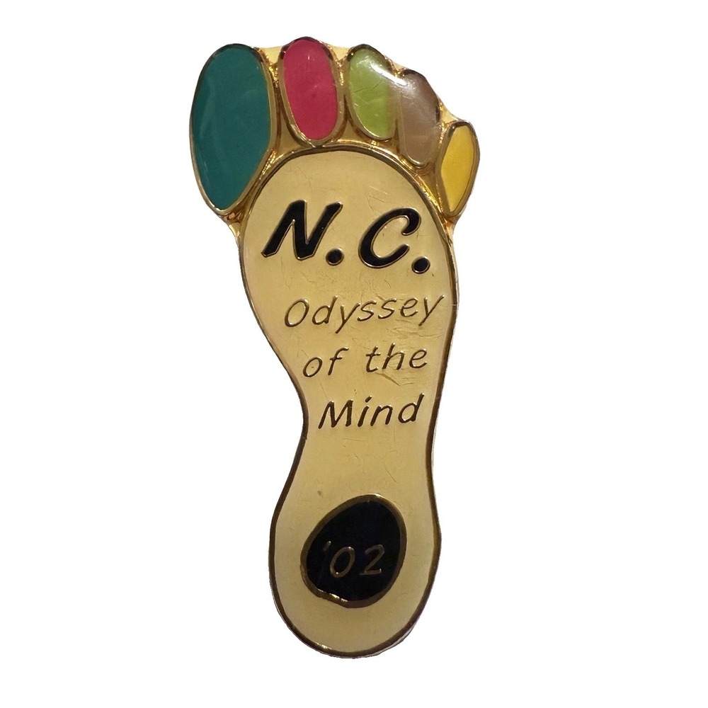 Vintage Turtle Foot Pin Brooch Lot (3) Odyssey of the Mind 2002 North Carolina - Picture 2 of 6